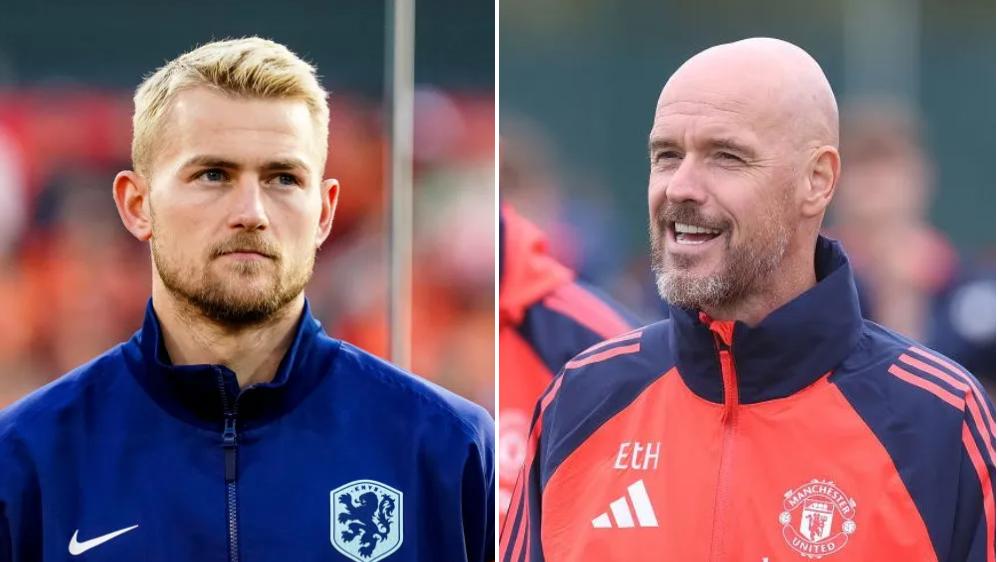 HLV Erik ten Hag và Matthijs de Ligt