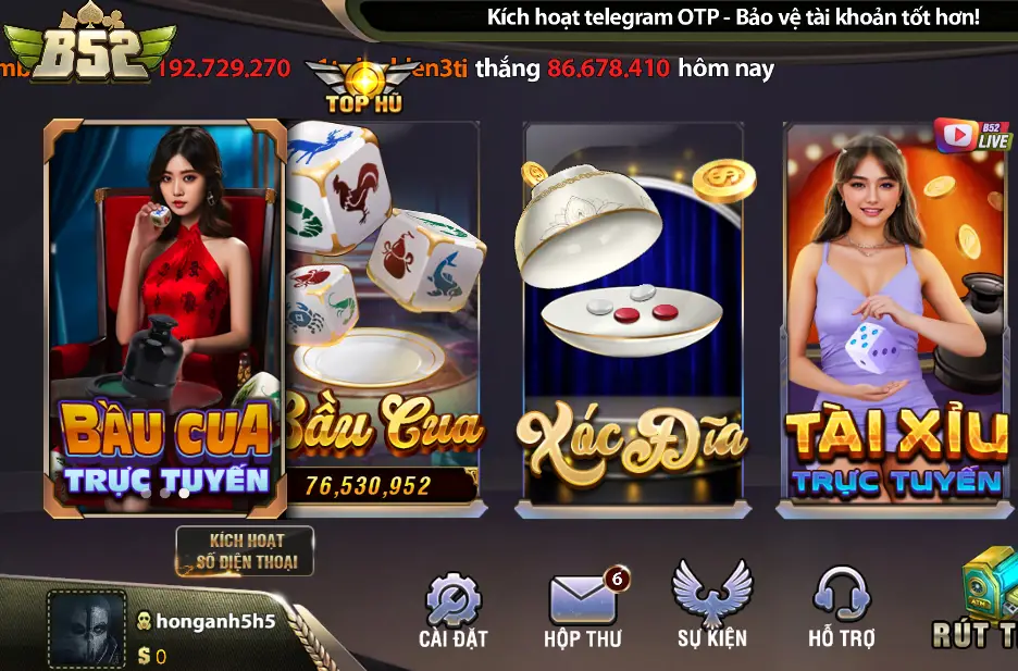 Casino B52club - Sảnh chơi cá cược đang rất được ưa chuộng