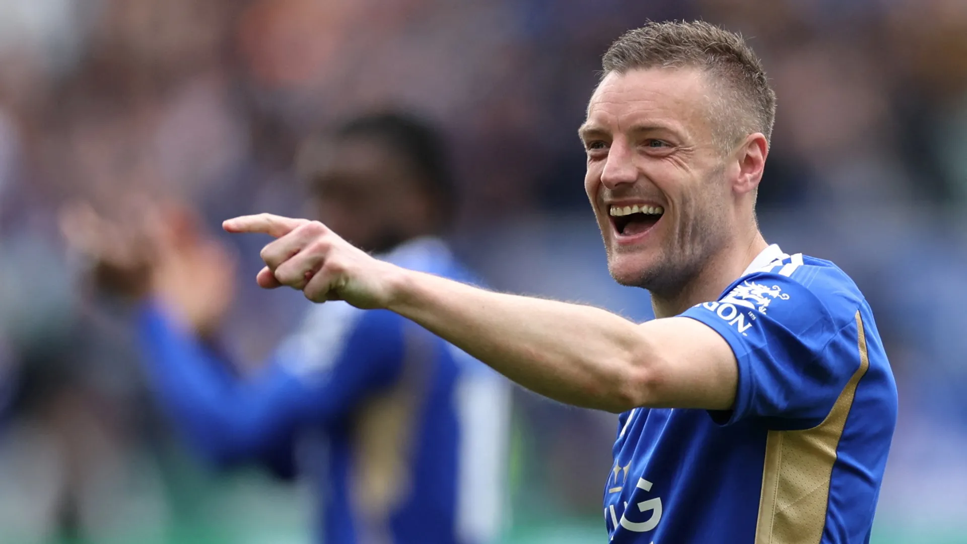 Jamie Vardy trong màu áo Leicester City - tiền đạo sắp rời CLB