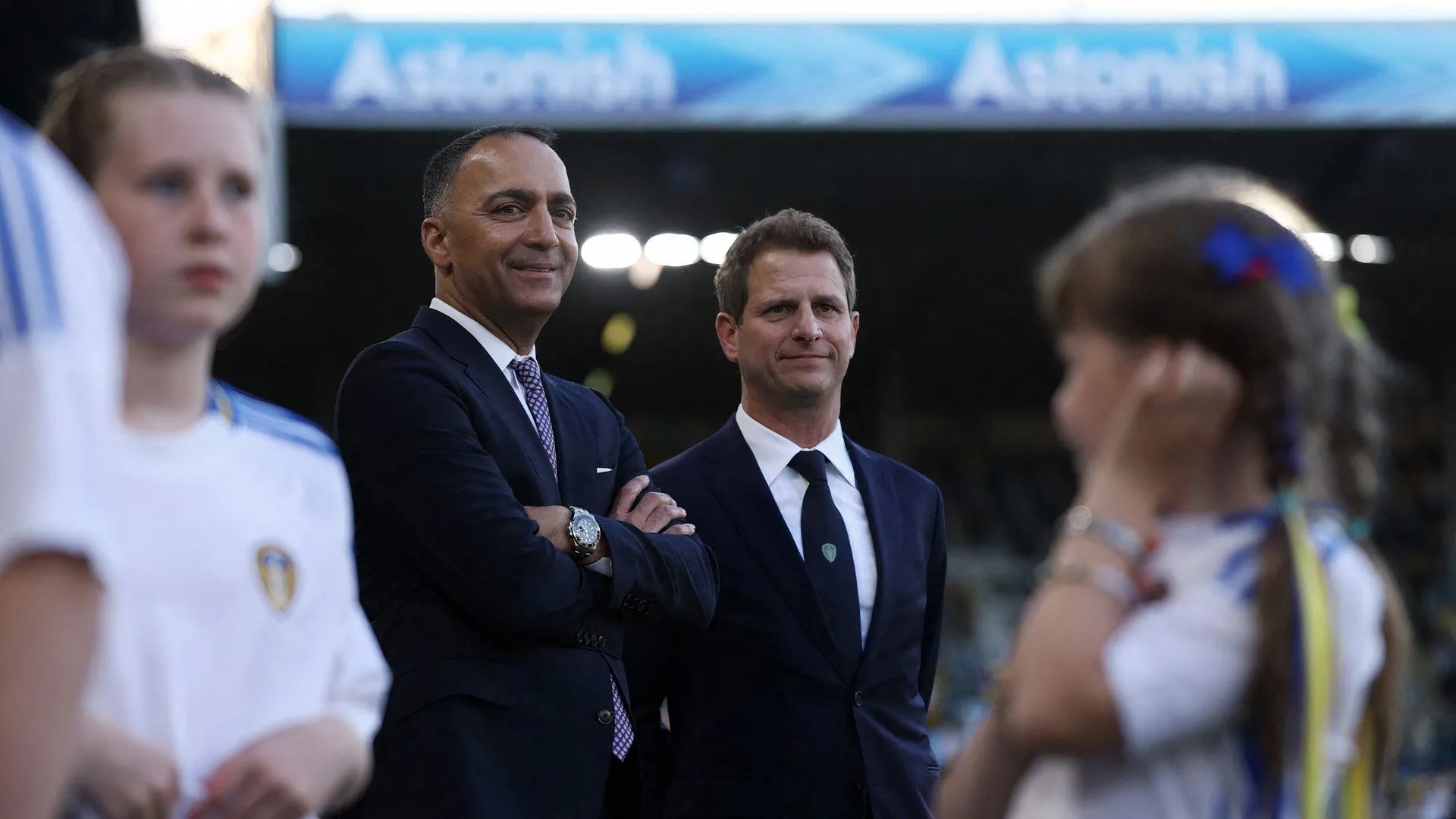 Chủ tịch Paraag Marathe của Leeds United tại sân Elland Road