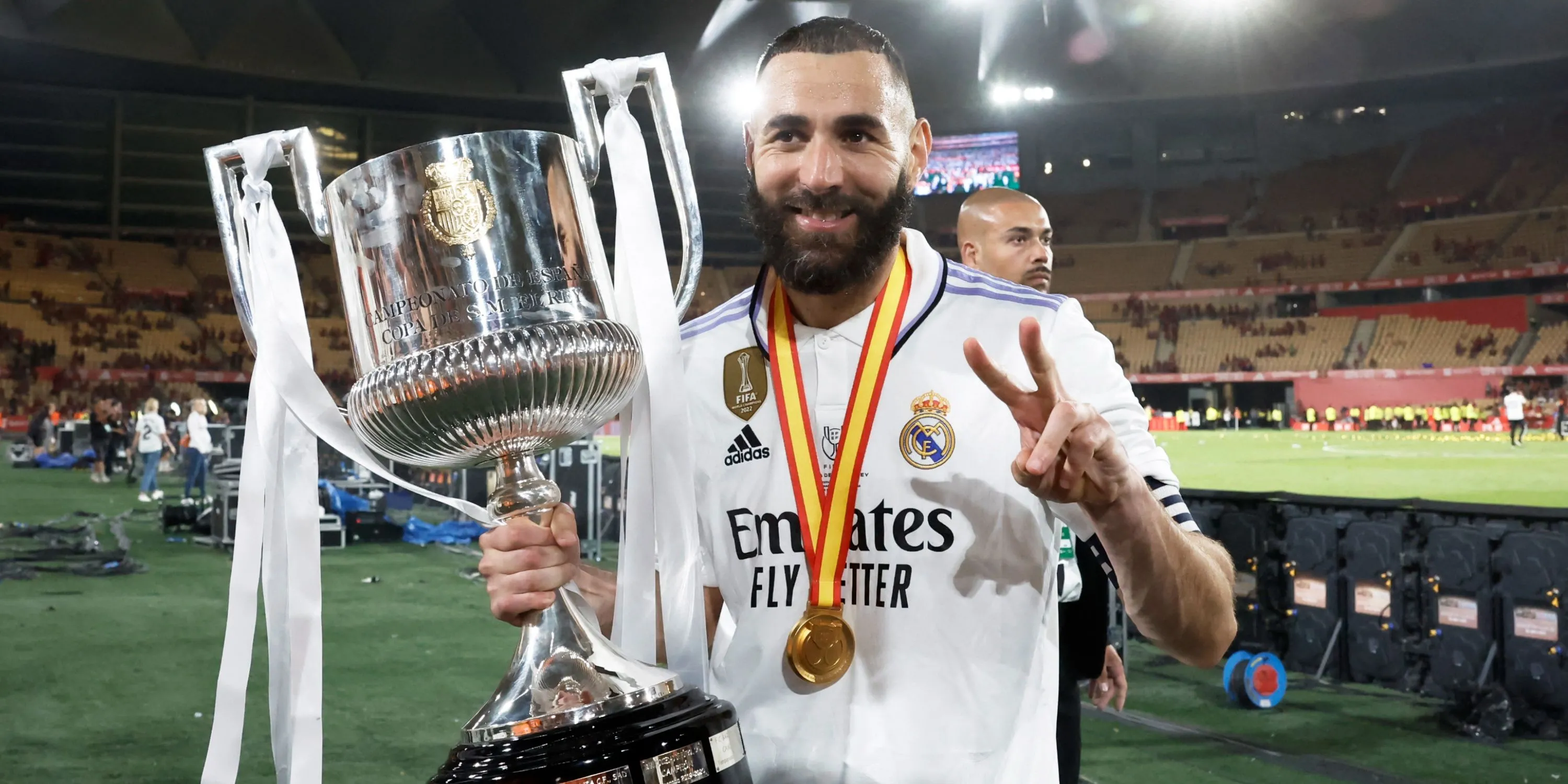 Karim Benzema, tiền đạo chủ lực của Real Madrid, trong trận đấu