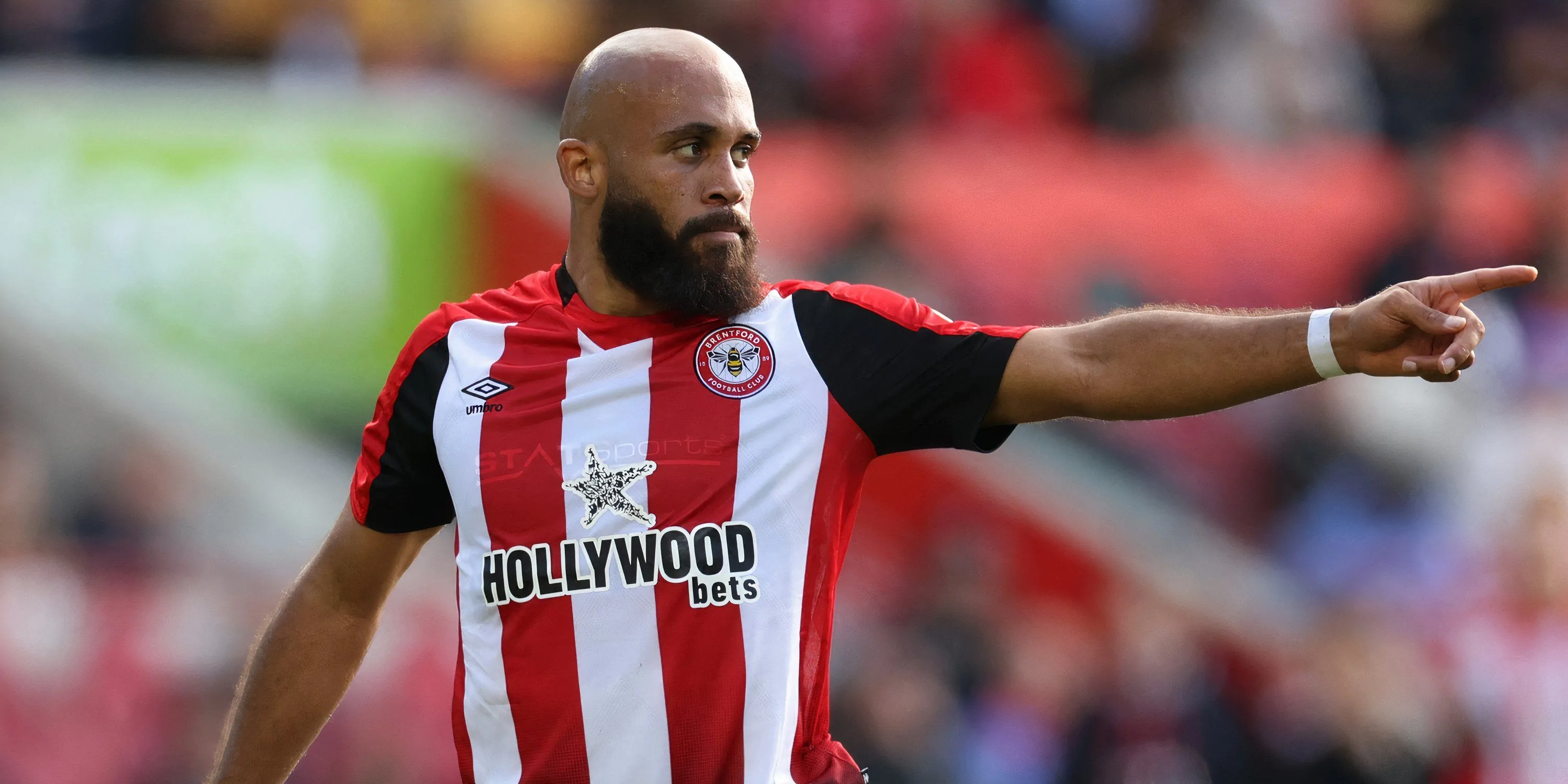 Tiền đạo Bryan Mbeumo của Brentford thi đấu tại Premier League.