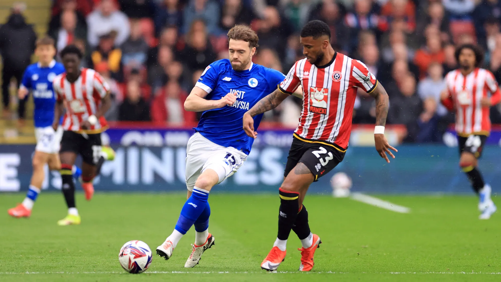 Tyrese Campbell thăng hoa và ghi bàn cho Sheffield United tại Championship