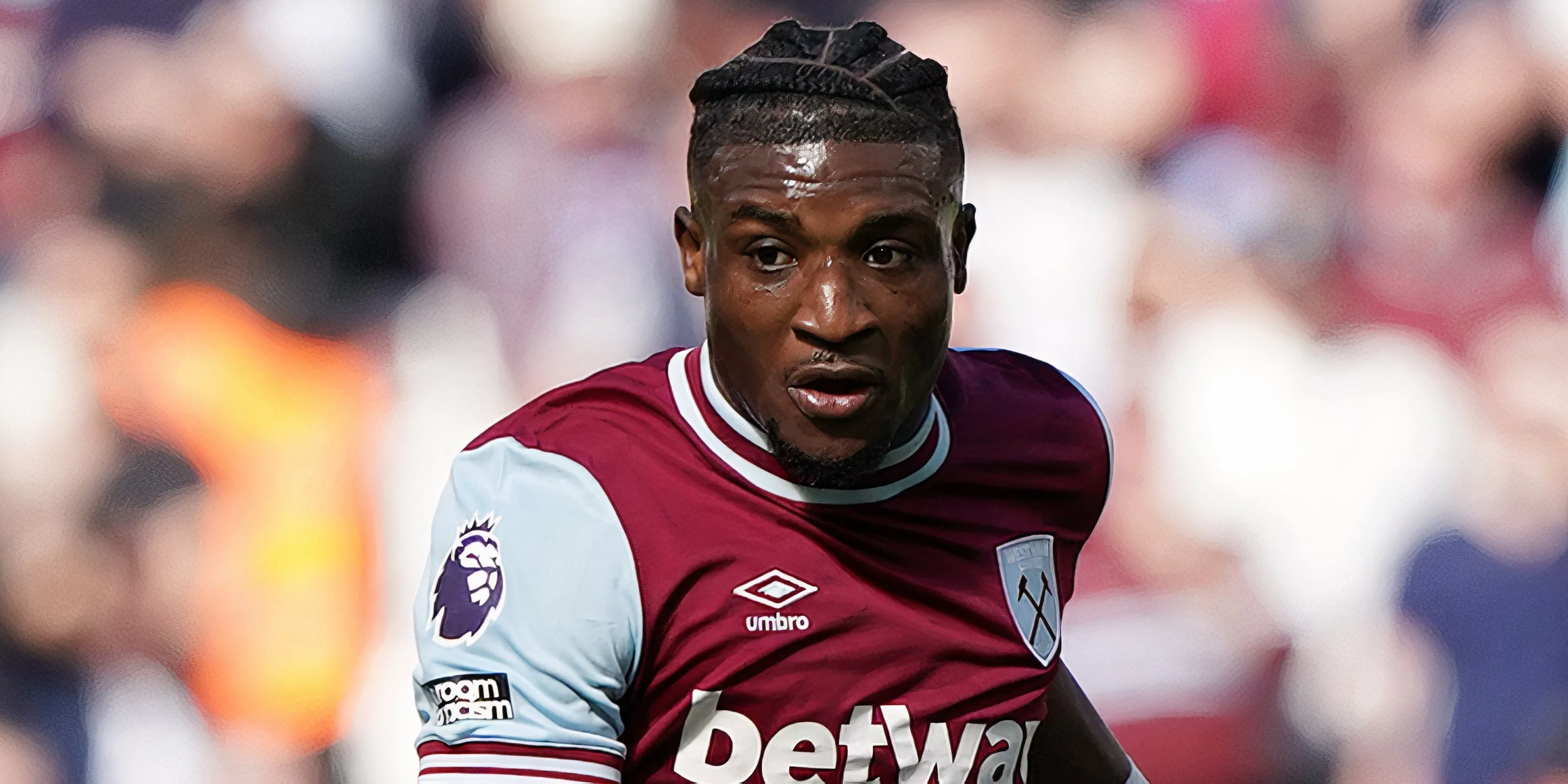 Tiền vệ Mohammed Kudus thi đấu cho West Ham tại Premier League mùa giải 2024/25