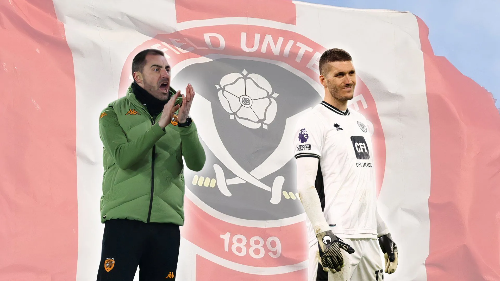 HLV Ruben Selles thảo luận cùng thủ môn Ivo Grbic tại Sheffield United