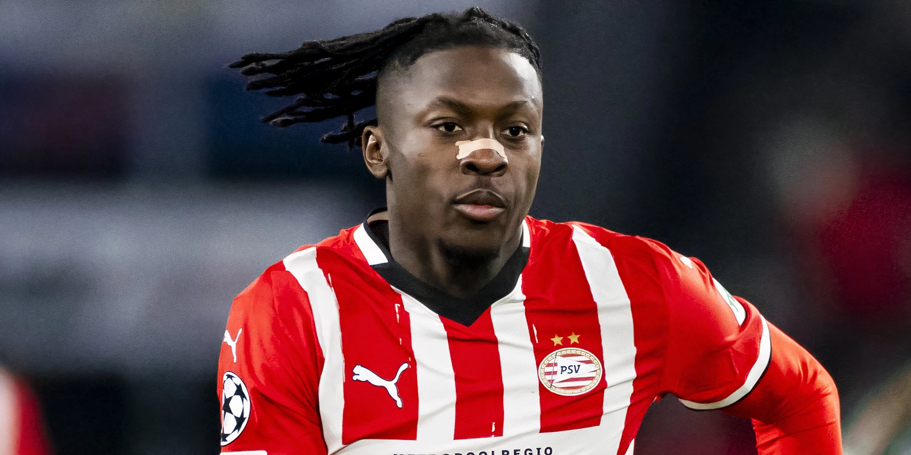 Johan Bakayoko trong màu áo PSV Eindhoven thi đấu tại Eredivisie