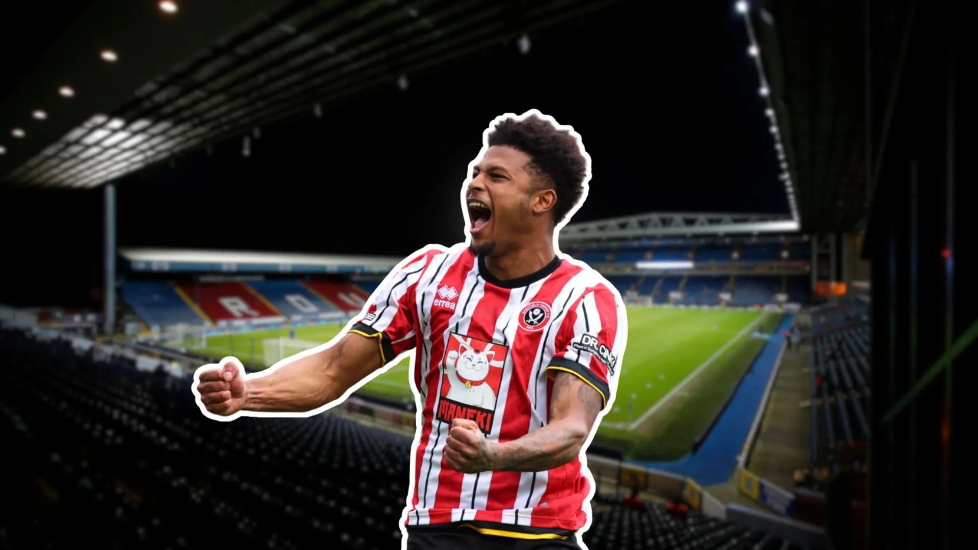 Rhian Brewster thi đấu trên sân cho Sheffield United tại giải Championship