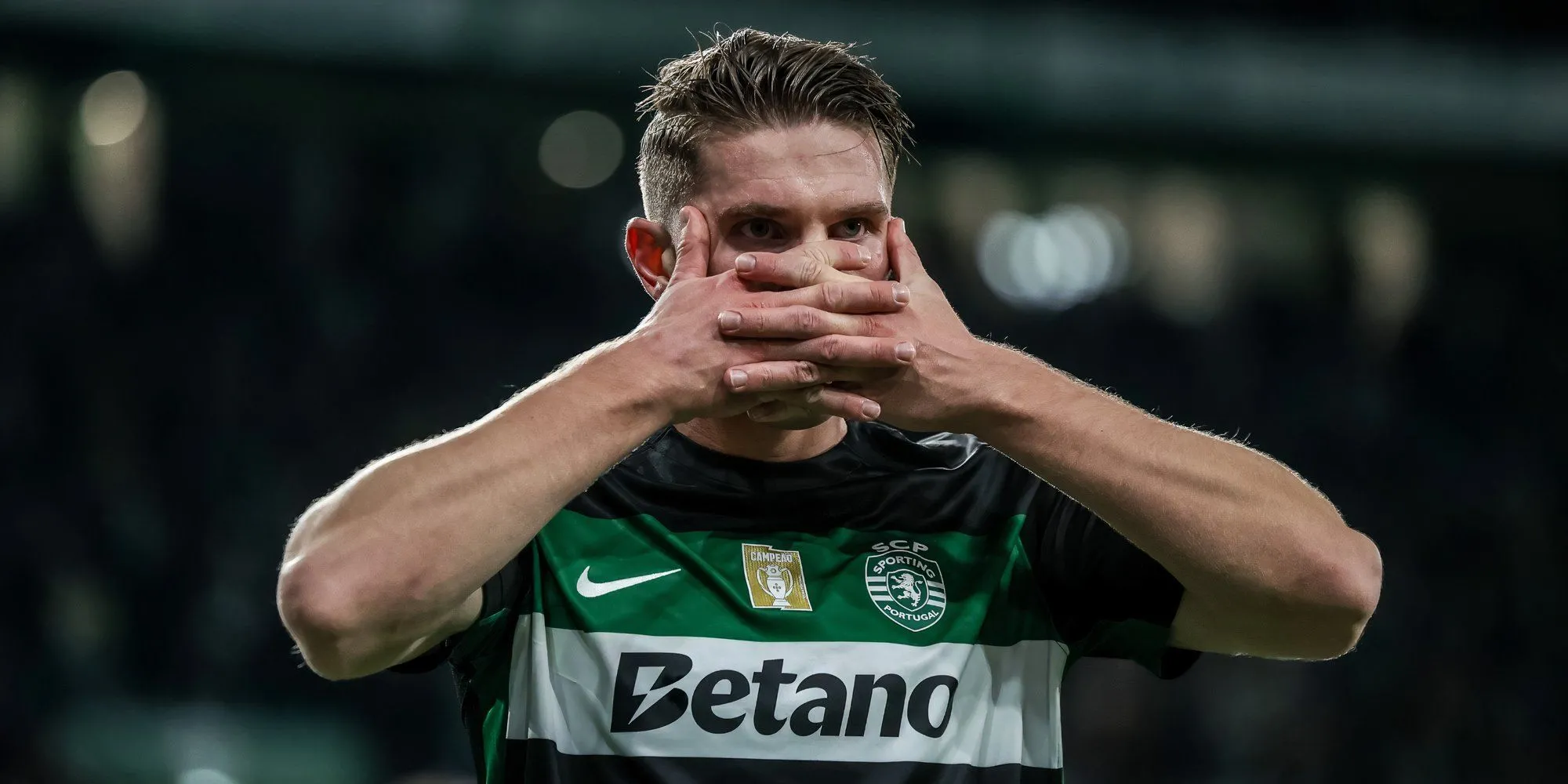 Tiền đạo Viktor Gyokeres trong màu áo Sporting CP, mục tiêu chuyển nhượng của Arsenal